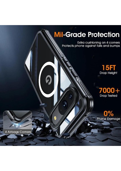 Google Pixel 9 Için Miracase Manyetik Kılıf Pet Koruyucu Film 360 Tüm ve (Yurt Dışından) modelleri