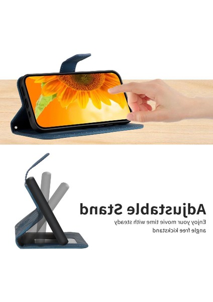 Realme C65 4g Flip Cüzdan Kredi Kartı Için Kılıf Pu Deri Kapak Çevirin Kart (Yurt Dışından)