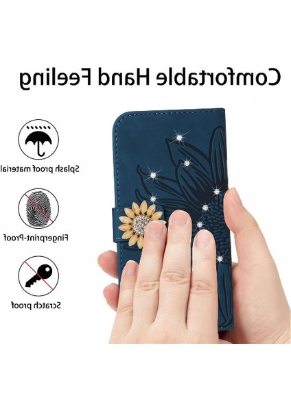 Realme C65 4g Flip Cüzdan Kredi Kartı Için Kılıf Pu Deri Kapak Çevirin Kart (Yurt Dışından)