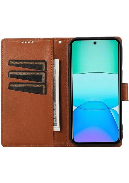 Xiaomi Poco M6 Pro 4g Için Flip Case Şok Emici Kickstand Darbeye (Yurt Dışından)