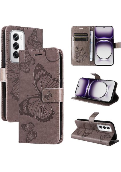 Kart Yuvası Standı Flip Pu ile Oppo Oppo 12 5g Darbeye Dayanıklı Kapak Için Kılıf (Yurt Dışından)