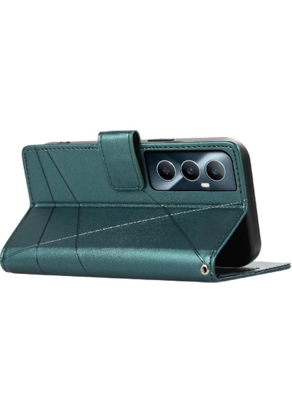 Realme C65 Üç Kart Yuvaları Için Flip Case Kickstand Şok Emici (Yurt Dışından) modelleri