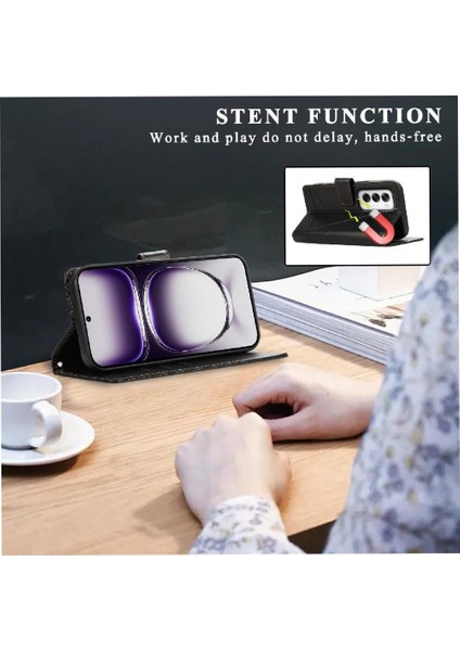 Oppo Oppo 12 5g Için Flip Case Kickstand Üç Kart Yuvaları Şok Emici (Yurt Dışından) indirimleri