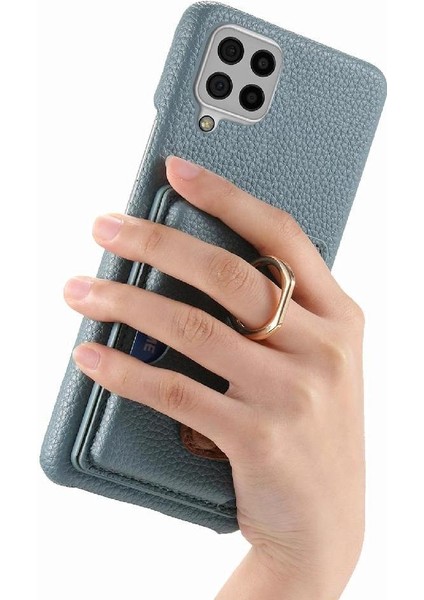 Samsung Galaxy A22 4g Kart Yuvaları Premium Dokulu Deri Yüzük (Yurt Dışından) modelleri