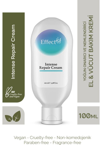 Intense Repair Cream Yoğun Onarıcı ve Nemlendirici El & Vücut Bakım Kremi 100ml