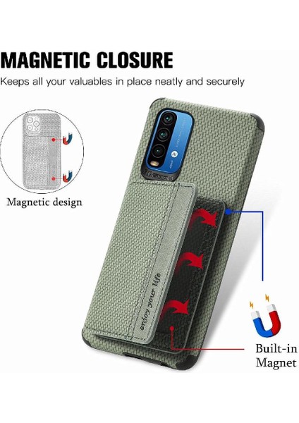 Xiaomi Redmi Için Not 9 4g Rfıd Engelleme Manyetik Kart Tutucu Kamera (Yurt Dışından)