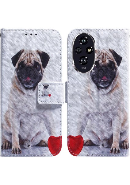 Onur Için Flip Case 200 5g Manyetik Kapatma Boyalı Kart Yuvaları Cüzdan Pu (Yurt Dışından)
