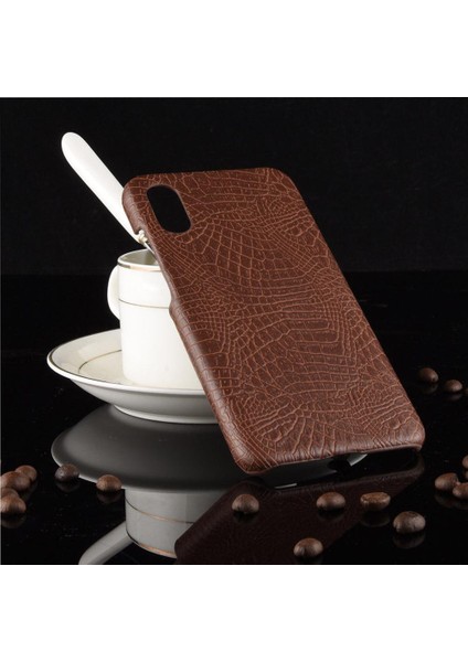 Xiaomi Mi 8 Pro Anti Scratch Klasik Timsah Için Şık Klasik Durumda (Yurt Dışından)