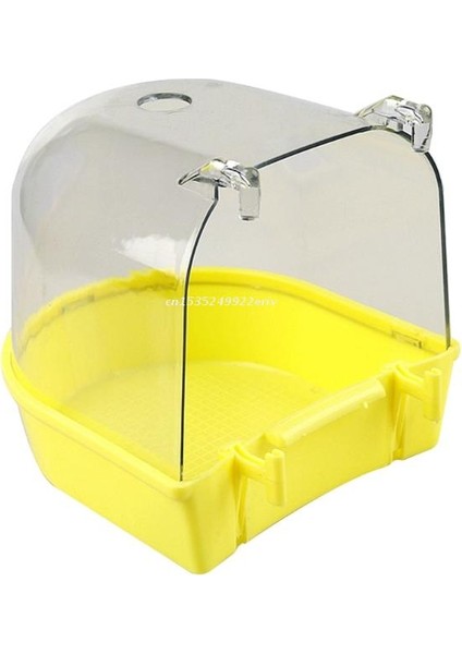 Sarı Stil Kafes Kuşlar Için Kuş Banyo Küveti Antiskid Duş Aksesuarları Türkusu Kuşlar Için Asma Kuş Kafesi Banyo Kutusu (Yurt Dışından)