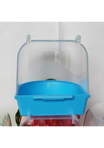 Mavi Stil Asma Suspende Kuş Banyo Kafesi Kapalı Papağan Banyo Küveti Küçük Kuşlar Için - Türkçe E-Ticaret Başlığı (Yurt Dışından) fiyatları