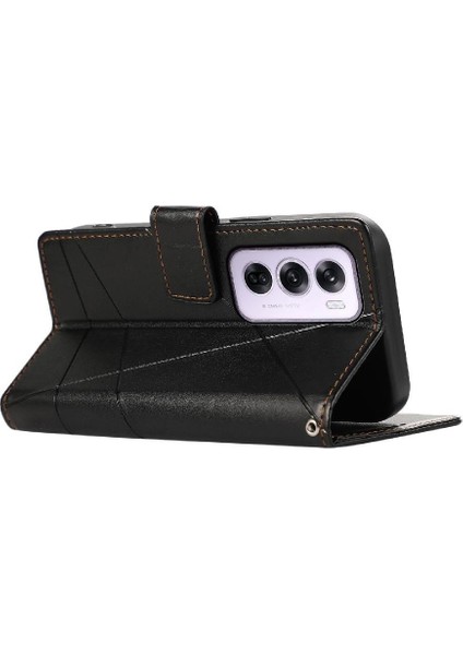 Oppo Oppo 12 Pro 5g Için Flip Case Üç Kart Yuvaları Darbeye Kickstand (Yurt Dışından) modelleri