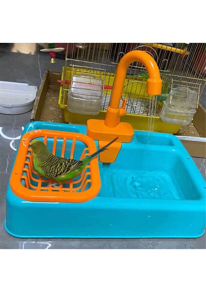 Gri Stil Kuş Banyo Küveti Papağan Otomatik Banyo Küveti Musluk Kuş Duş Banyo Küveti Papağan Otomatik Banyo Havuz Malzemesi (Yurt Dışından) indirimleri
