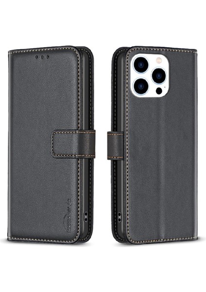 IPhone 15 Pro Max Çoklu Kart Yuvası Iş Deri Çanta Için Flip Case (Yurt Dışından)