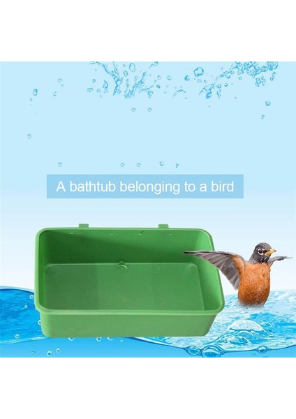 Yeşil Stil Yaratıcı Yeşil Kuş Yem Kabı Tepsi Plastik Kuş Papağan Yem Su Kafes Askı Aracı Pet Kuş Malzemeleri (Yurt Dışından) indirimleri
