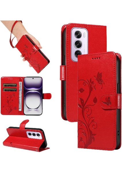Oppo Hand 12 5g Için Kılıf ve Kart Yuvası El Yüksek ile Kabartmalı Kelebek (Yurt Dışından) indirimleri