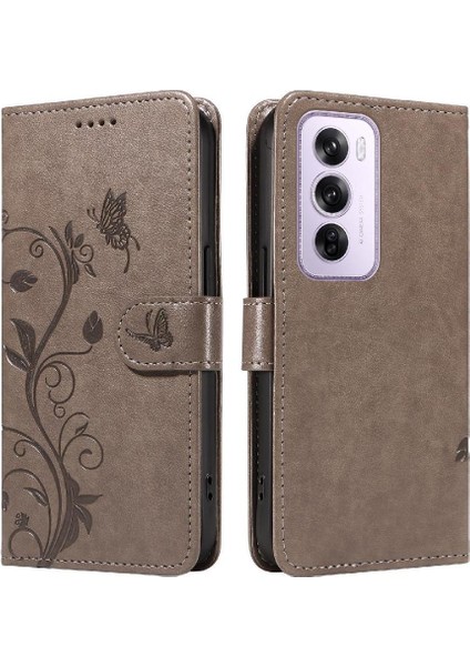 Oppo Hand 12 5g Için Kılıf ve Kart Yuvası El Yüksek ile Kabartmalı Kelebek (Yurt Dışından)