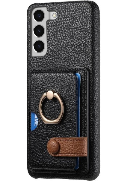Samsung Galaxy S22 Artı Kart Yuvaları Premium Dokulu Deri Yüzük (Yurt Dışından) indirimleri