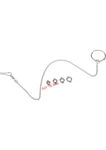 No.5 Tarzı Sl Paslanmaz Çelik Papağan Ayak Zinciri Isırma Karşıtı Uçma Eğitim Bileziği Ringa Macaw Muhabbet Kuşu Kakadu Kuşu Muhabbet Kuşu Kuş Malzemeleri (Yurt Dışından)