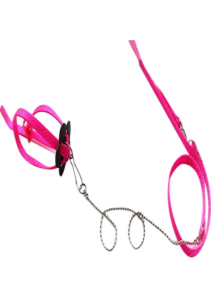 Pembe Tarzı Kuş Tasma Eğitim Tırmanma Kayışı Güvenlik Halkası Mağaza Kuşları Güvenlik Kontrolü Yelek Çene Tutma Eğitim Çekiş Kayışı (Yurt Dışından)