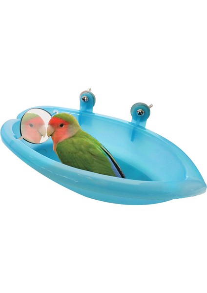Kuş Su Banyo Kutusu Papağan Küveti Ayna Kafes Askı Kase Muhabbet Kuşu Aksesuarları Plastik Kuş Ayna Banyo Duş Kutusu (Yurt Dışından) modelleri