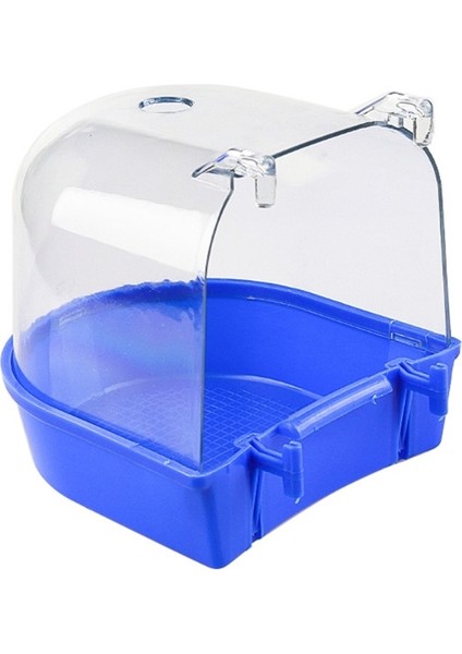 Mavi Stil Küçük Kuşlar Için Kuş Banyosu Kutusu Muhabbet Kuşu Yıkanma Küveti Temiz Üstü Ayırılabilir Taban 3 Renk (Yurt Dışından)