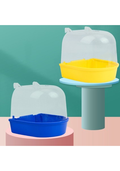 Mavi Stil Küçük Kuşlar Için Kuş Banyosu Kutusu Muhabbet Kuşu Yıkanma Küveti Temiz Üstü Ayırılabilir Taban 3 Renk (Yurt Dışından) indirimleri