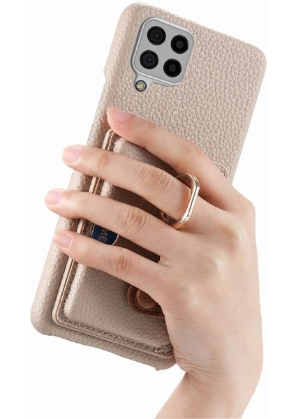 Samsung Galaxy A22 4g Kart Yuvaları Premium Dokulu Deri Yüzük (Yurt Dışından) modelleri