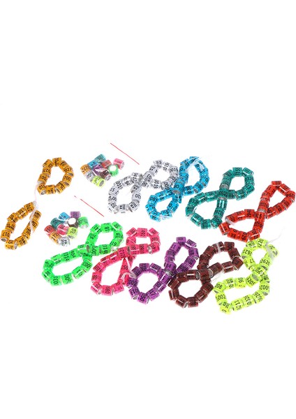 Lyl Stili Çok Renkli Güvercin Ayak Halkası ve Kelime Küpe Seti - Dayanıklı Kuş Halkası Yarış Kuşu Araçları Güvercin Halkası (Yurt Dışından) fırsatları