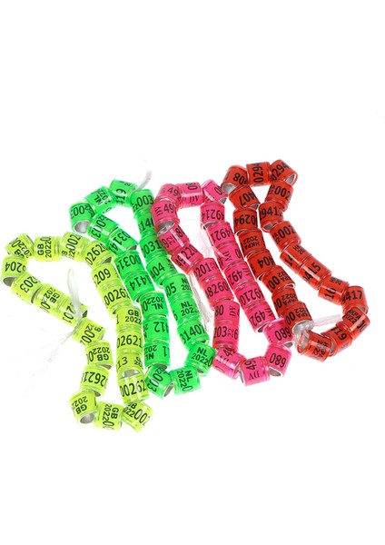 Lyl Stili Çok Renkli Güvercin Ayak Halkası ve Kelime Küpe Seti - Dayanıklı Kuş Halkası Yarış Kuşu Araçları Güvercin Halkası (Yurt Dışından) indirimleri