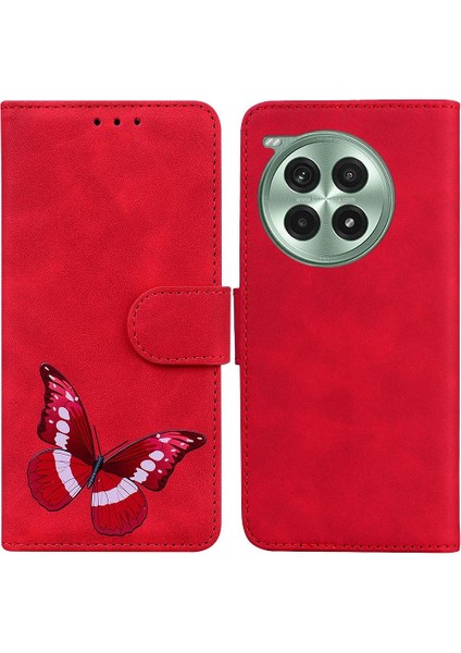 Oneplus Ace 3 Pro Için Flip Case Kelebek Flip Folio Kapak Cüzdan Renk (Yurt Dışından)