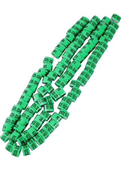 Yeşil Stil Phıl Ulticolor Güvercin Ayak Halkası Kimliği 8mm Dayanıklı Kuş Halkası Yarış Güvercini Açık Hava Eğitim Ayak Halkası (Yurt Dışından)