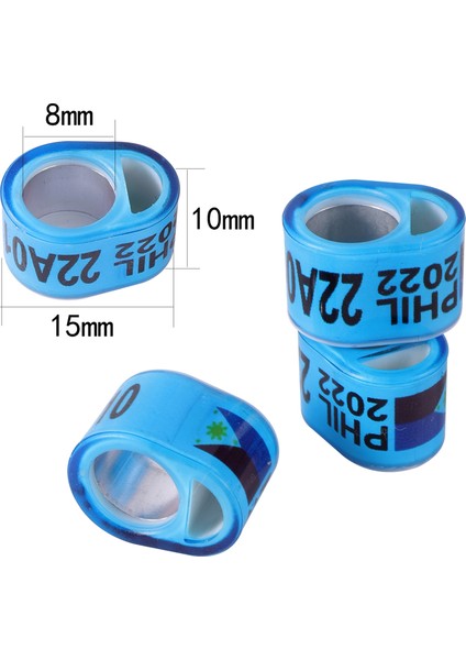 Yeşil Stil Phıl Ulticolor Güvercin Ayak Halkası Kimliği 8mm Dayanıklı Kuş Halkası Yarış Güvercini Açık Hava Eğitim Ayak Halkası (Yurt Dışından) fiyatları