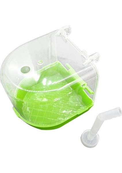 Bir Stil Plastik Kuş Banyosu Kutu Su Dağıtıcısı Seti Çok Fonksiyonlu Papağan Banyosu Kutu Duvara Monte Duş Odası Kuş Kafesi Aksesuarları (Yurt Dışından)