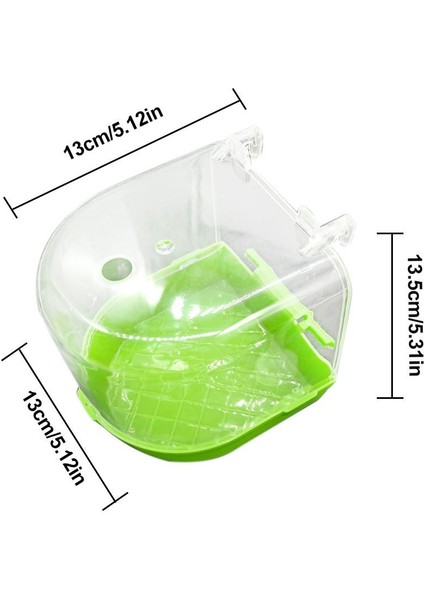 Bir Stil Plastik Kuş Banyosu Kutu Su Dağıtıcısı Seti Çok Fonksiyonlu Papağan Banyosu Kutu Duvara Monte Duş Odası Kuş Kafesi Aksesuarları (Yurt Dışından) modelleri