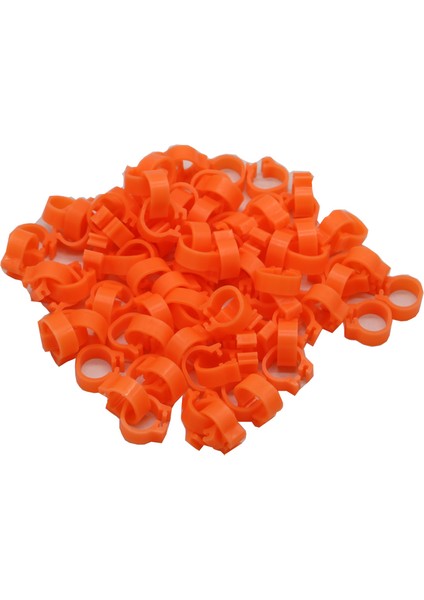 Turuncu Tarzı Kuş Ayak Klip Halka Güvercin Eğitim Aracı Renkler Kuş Papağan Yüzük Tanımlama Hayvan Malzemeleri (Yurt Dışından)