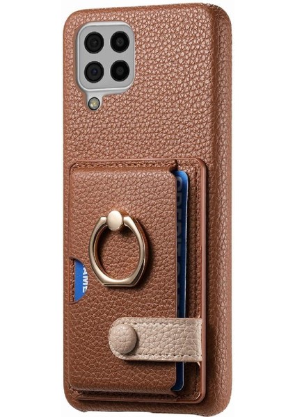 Samsung Galaxy A22 4g Kart Yuvaları Premium Dokulu Deri Yüzük (Yurt Dışından) indirimleri