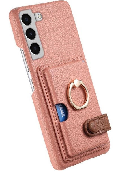 Samsung Galaxy S22 Artı Kart Yuvaları Premium Dokulu Deri Yüzük (Yurt Dışından) fırsatları