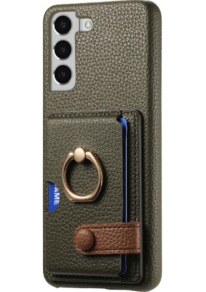 Samsung Galaxy S22 Artı Kart Yuvaları Premium Dokulu Deri Yüzük (Yurt Dışından) indirimleri