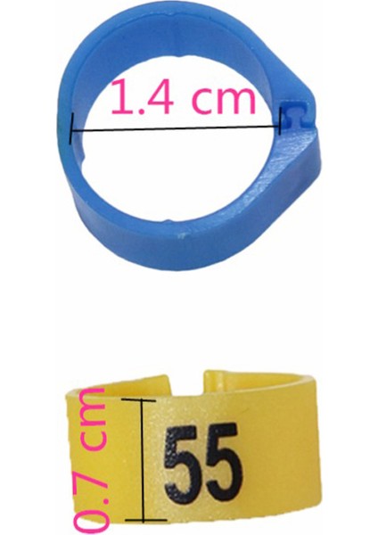 Beyaz Stil 14MM Kuş Plastik Klips Halkalar Güvercin Renkli Ayak Yüzüğü No.f Renkler Hayvan Taşıma Malzemeleri Güvercin Renkli Ayak Yüzüğü (Yurt Dışından)