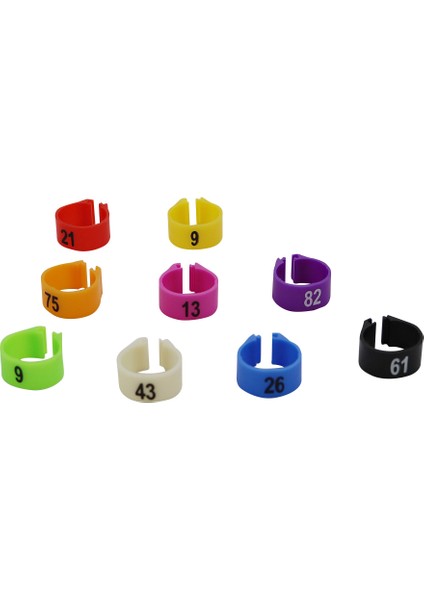 Beyaz Stil 14MM Kuş Plastik Klips Halkalar Güvercin Renkli Ayak Yüzüğü No.f Renkler Hayvan Taşıma Malzemeleri Güvercin Renkli Ayak Yüzüğü (Yurt Dışından)