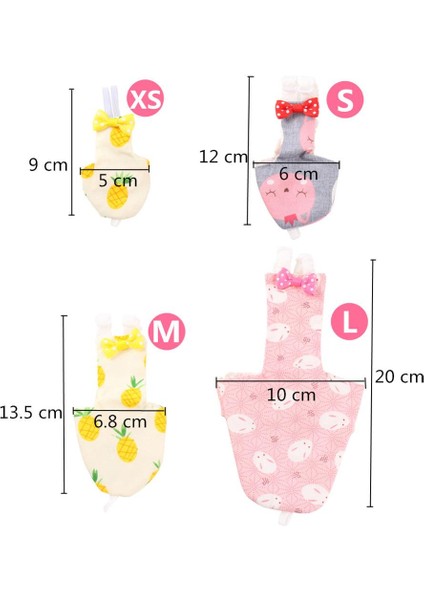 Ananas Desen Stili Xs Beden Papağan Bezli Papyonlu Sevimli Renkli Meyve Çiçekli Muhabbet Kuşu Güvercin Küçük Orta Büyük Evcil Kuşlar Uçma Takım Elbise Kıyafet Yıkanabilir (Yurt Dışından) modelleri