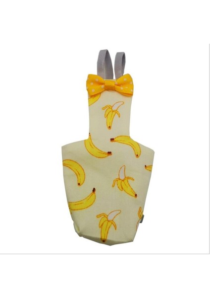 Muz Tarzı S Beden Papağan Bez Pantolonlu Yaka Mendilli Renkli Meyve Çiçekli Muhabbet Kuşu Güvercin Küçük Orta Büyük Evcil Kuşlar Uçuş Takımı Kıyafetler Yıkanabilir (Yurt Dışından)