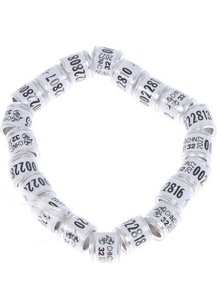 Kt Stili Çok Renkli Güvercin Ayak Yüzüğü ile Kelime Yüzüğü Kuş Küpeleri Dayanıklı Kuş Araçları (Yurt Dışından)