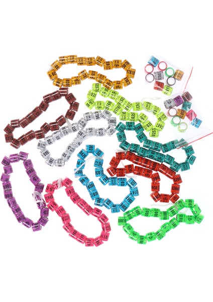 Kt Stili Çok Renkli Güvercin Ayak Yüzüğü ile Kelime Yüzüğü Kuş Küpeleri Dayanıklı Kuş Araçları (Yurt Dışından) fiyatları