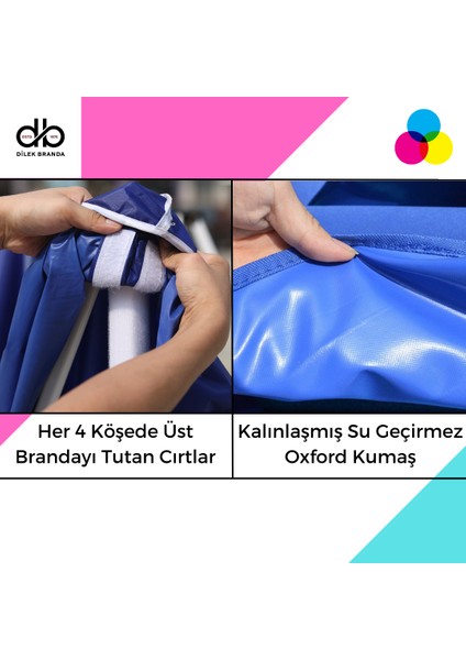 3X3M Katlanır Çardak Sadece Yedek Üst Branda
