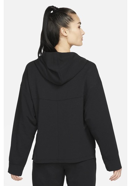 Yoga Dri Fit Women's Fleece Hoodie Kadın Kapüşonlu Yumuşak Sweatshirt Siyah fiyatları