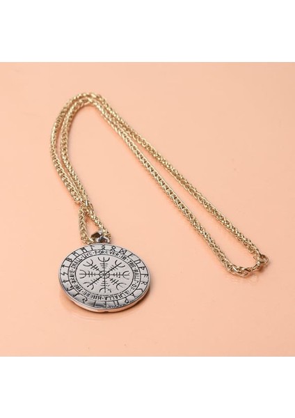 Viking Savaşçı Kurt Pusula Erkek Kolye Çelik Iskandinav Takı fiyatları