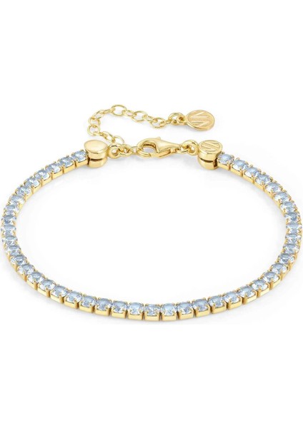 Chic&charm - Bileklik - Açık Mavi Yüzgeç, Sarı Altın