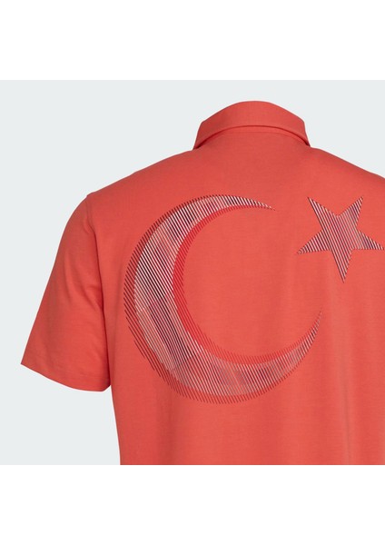 Turkiye Polo M Türkiye Erkek Antrenman Polo Tişörtü JG0918 Kırmızı fırsatları