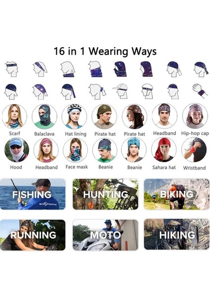 Camping Desenli Boyunluk Maske Baf Bandana fiyatları